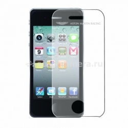 Двойная защитная пленка для iPhone 4S Aston Martin Racing 2 in 1 screen guard, цвет Black (SGIPH4001A)