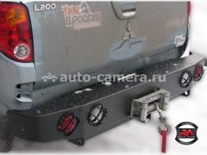 Задний силовой бампер для Mitsubishi L200 2006- с лебедкой без фонарей для MITSUBISHI